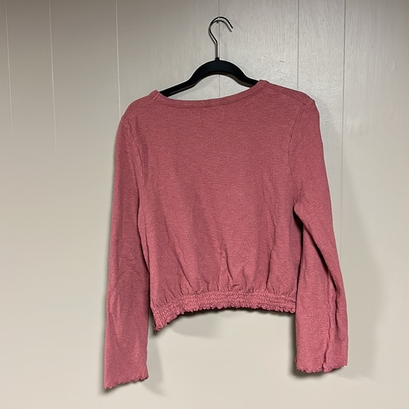 Texture and Thread by Madewell dark mauve peasant top size XL - Picture 7 of 7